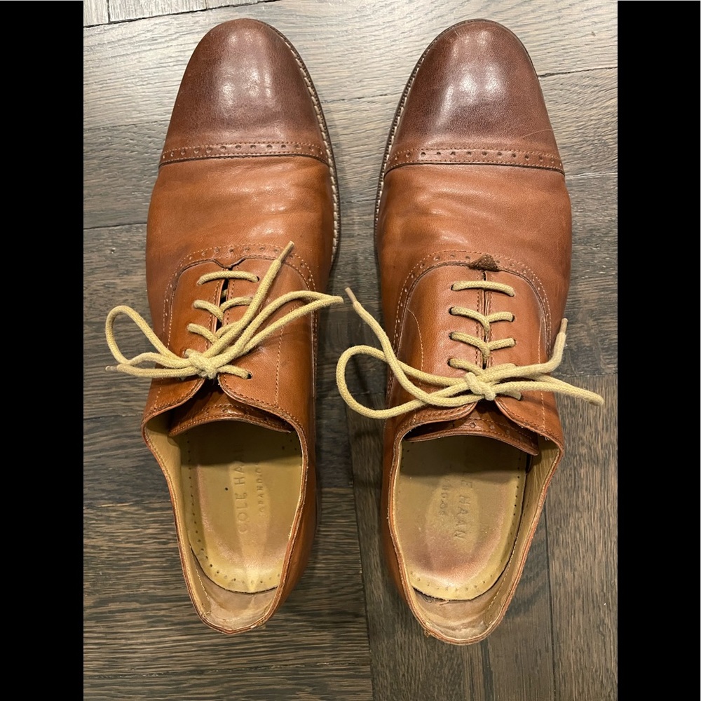 Men’s Cole Haan Brown Lace Up Oxfords
